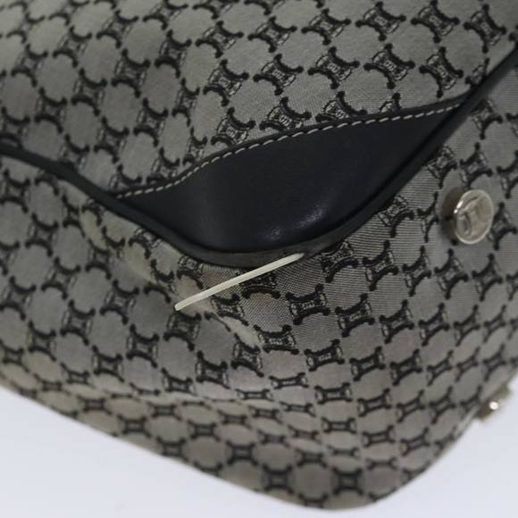 CELINE Macadam Canvas Hand Bag Gray Auth 71545 - Picture 10 of 16